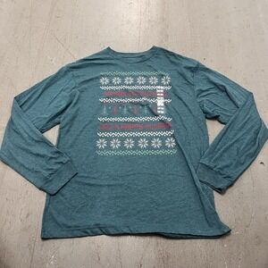 St Jude Ugly Christmas Sweater Long Sleeve Merry Everything Happy Always Green L